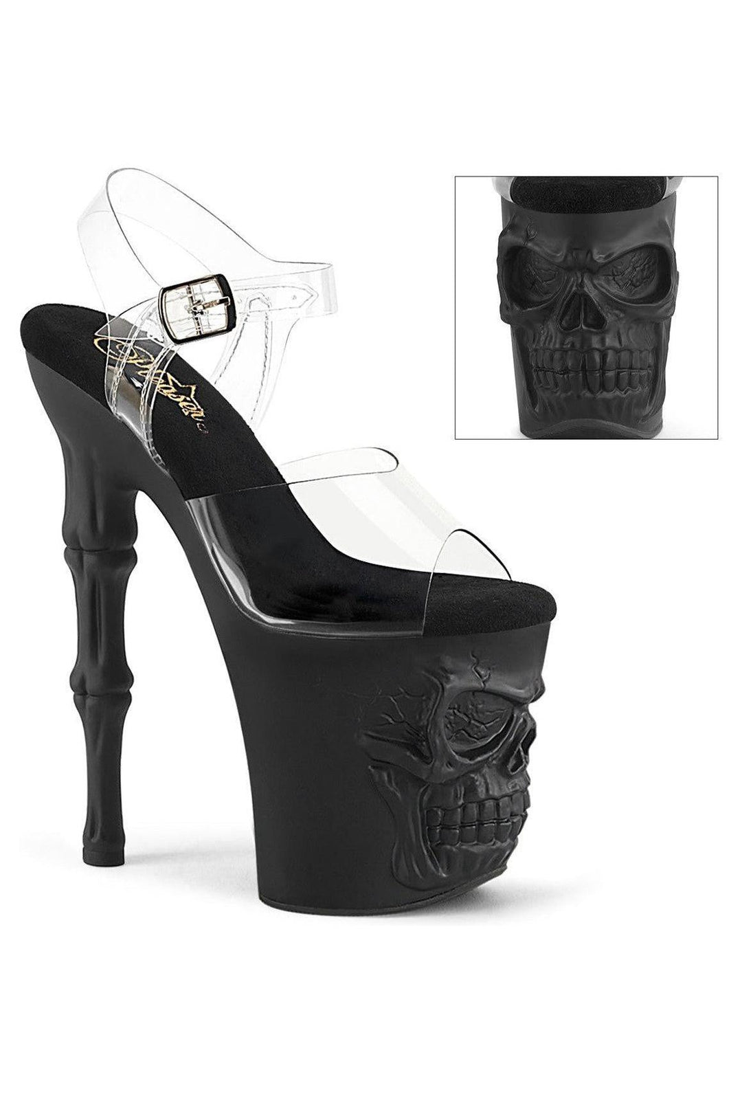 Pleaser Clear Sandals Platform Stripper Shoes | Buy at Sexyshoes.com