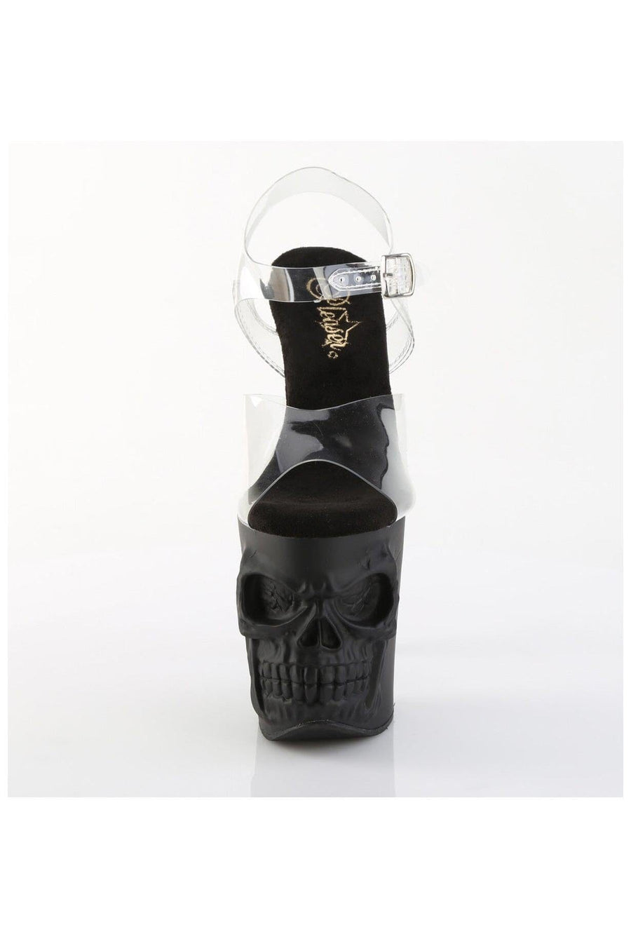 Pleaser  RAPTURE-808 Sandal in Clear Vinyl