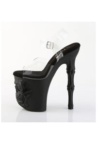 Pleaser  RAPTURE-808 Sandal in Clear Vinyl