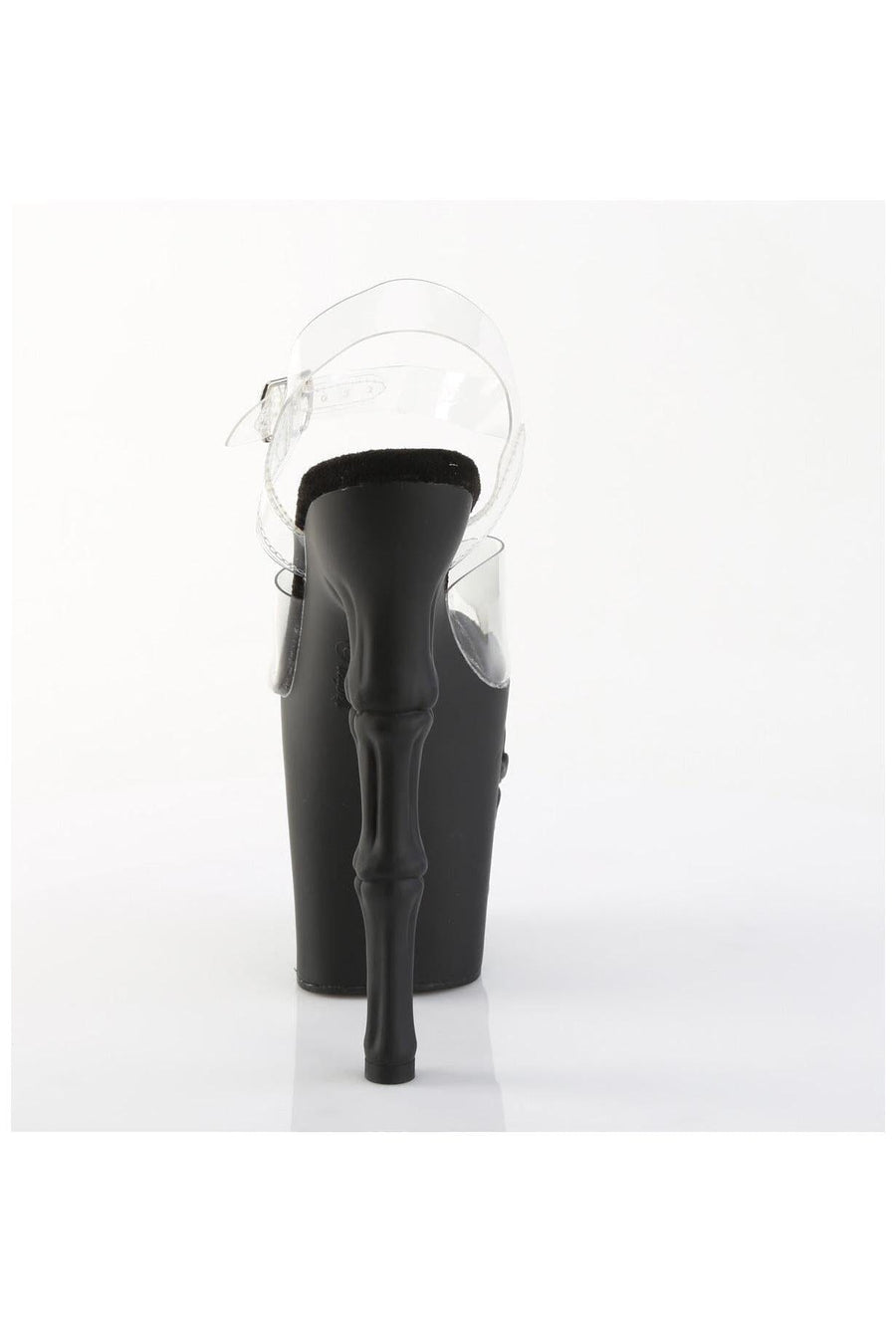 Pleaser  RAPTURE-808 Sandal in Clear Vinyl