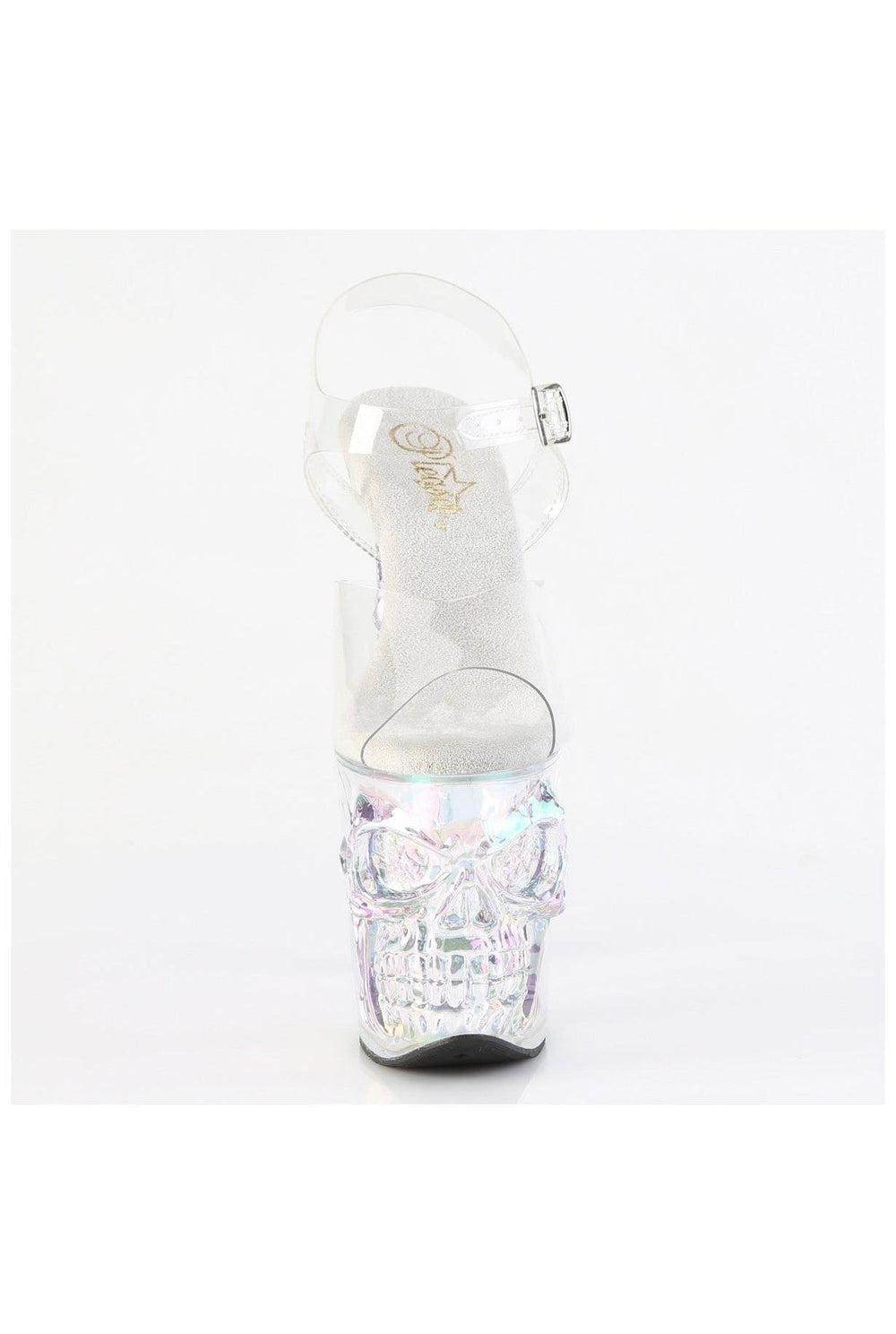 Pleaser  RAPTURE-808HT Sandal in Clear Vinyl