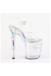 Pleaser  RAPTURE-808HT Sandal in Clear Vinyl