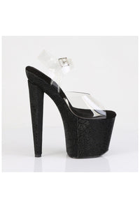 Pleaser  RAZZLE-808WR Sandal in Clear Vinyl