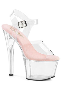 Pleaser  SKY-308 Sandal in Clear Vinyl from SexyShoes.com