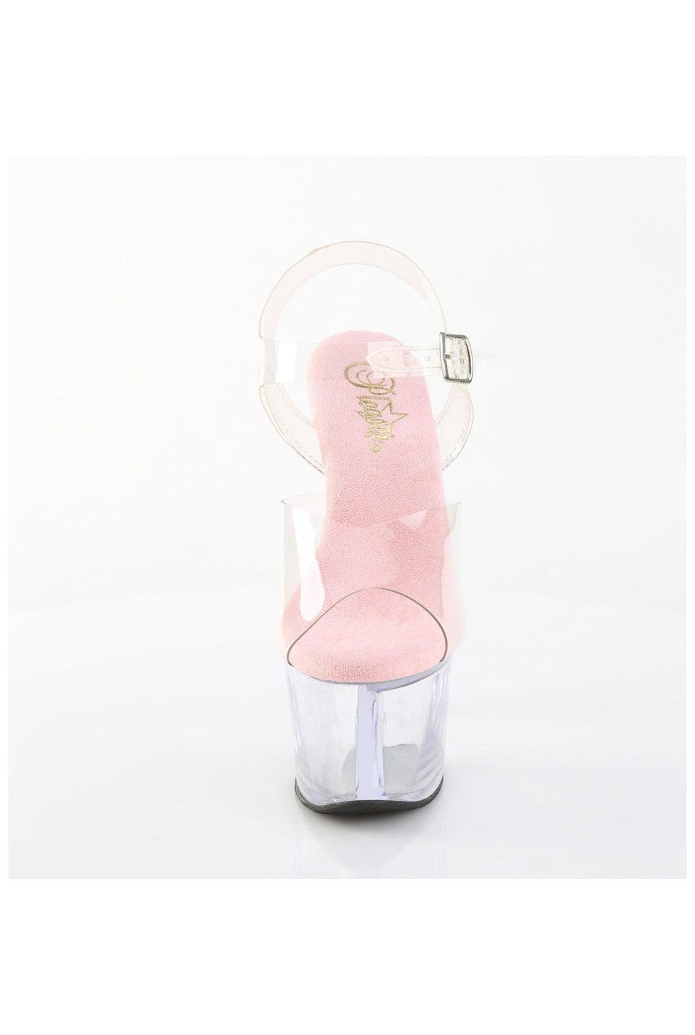 Pleaser  SKY-308 Sandal in Clear Vinyl