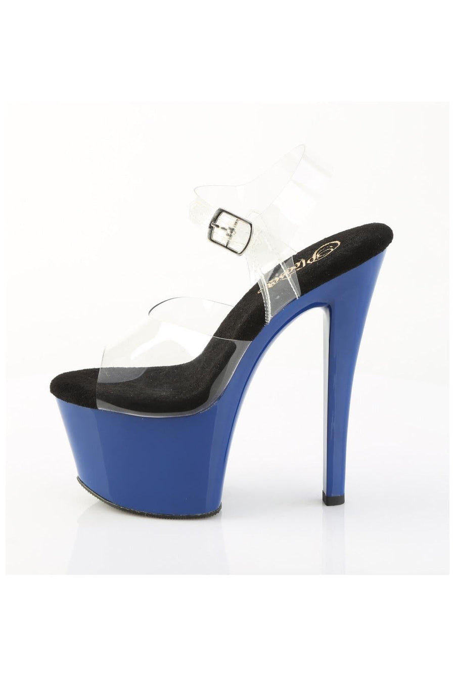 Pleaser  SKY-308 Sandal in Clear Vinyl
