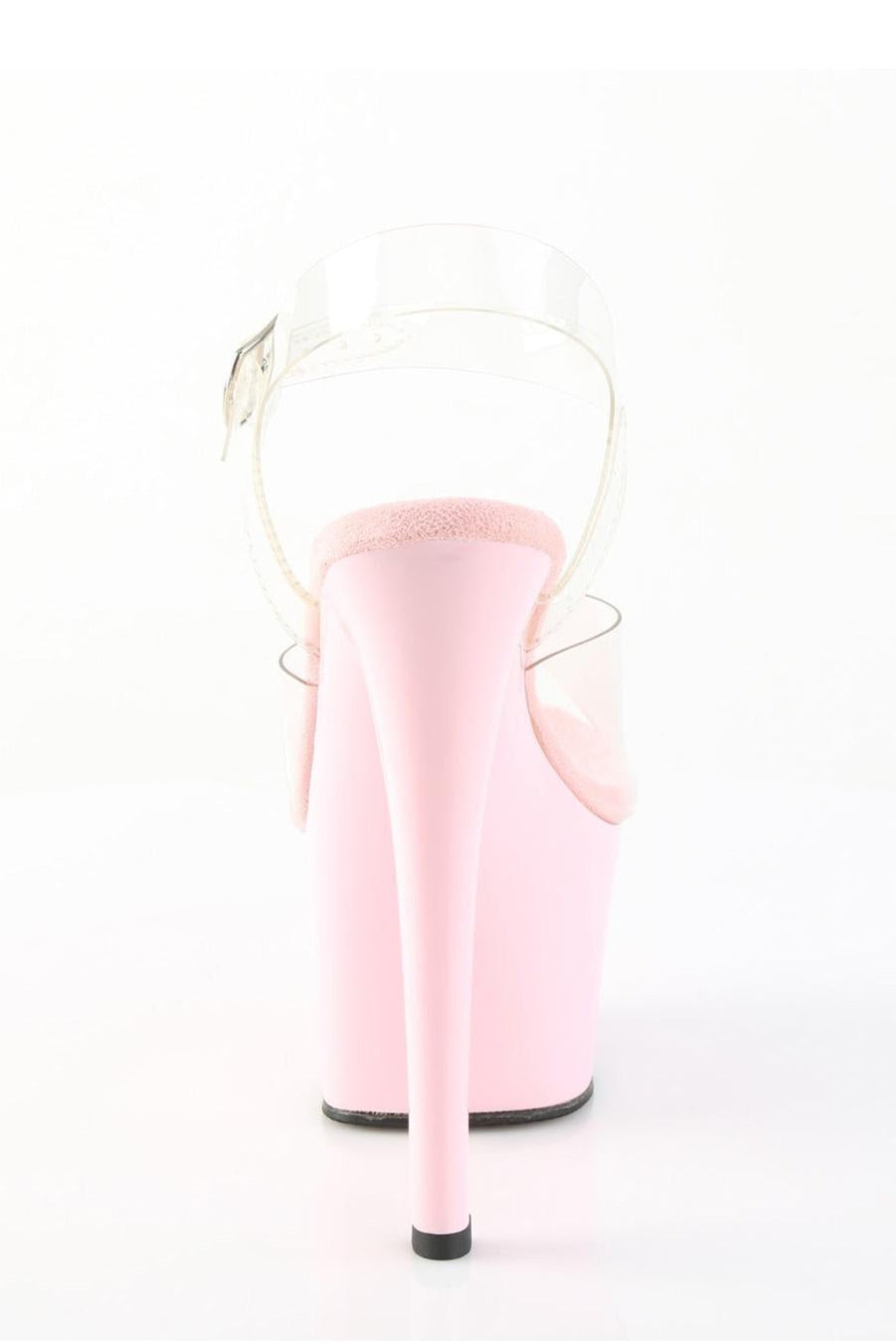Pleaser  SKY-308 Sandal in Pink Vinyl