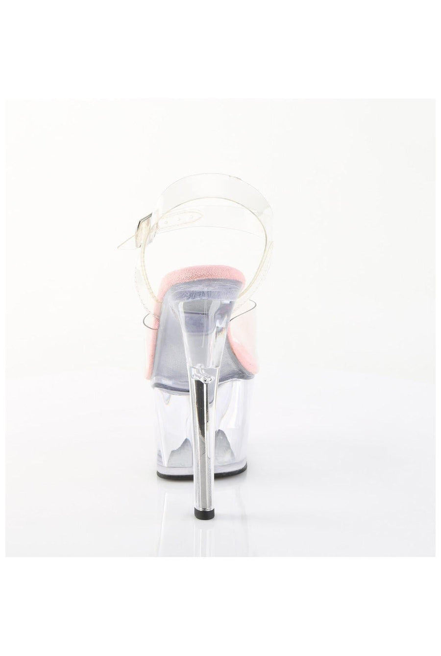 Pleaser  SKY-308 Sandal in Clear Vinyl