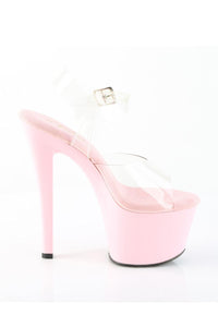 Pleaser  SKY-308 Sandal in Pink Vinyl