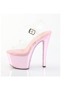 Pleaser  SKY-308CHRS Sandal in Clear Vinyl