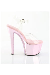Pleaser  SKY-308CHRS Sandal in Clear Vinyl