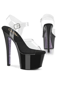 Pleaser  SKY-308CRS Sandal in Clear Vinyl from SexyShoes.com