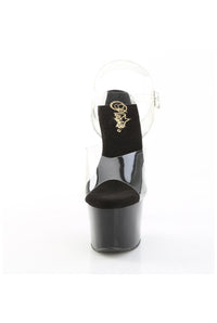 Pleaser  SKY-308CRS Sandal in Clear Vinyl