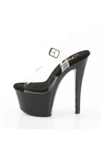 Pleaser  SKY-308CRS Sandal in Clear Vinyl