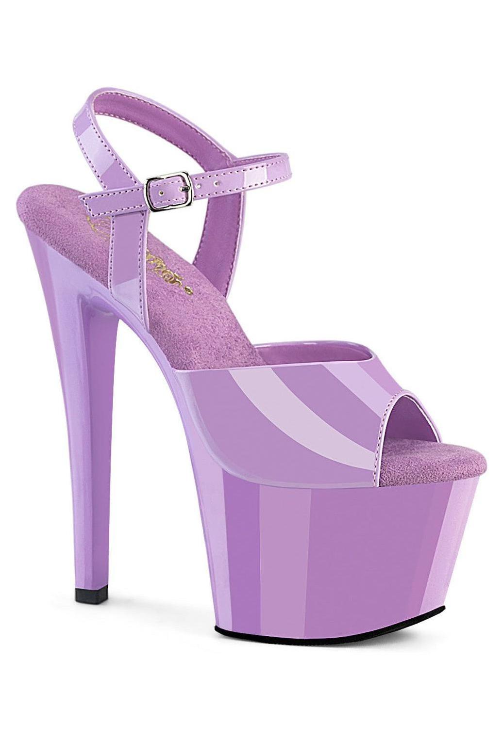 Pleaser  SKY-309 Sandal in Purple Patent from SexyShoes.com