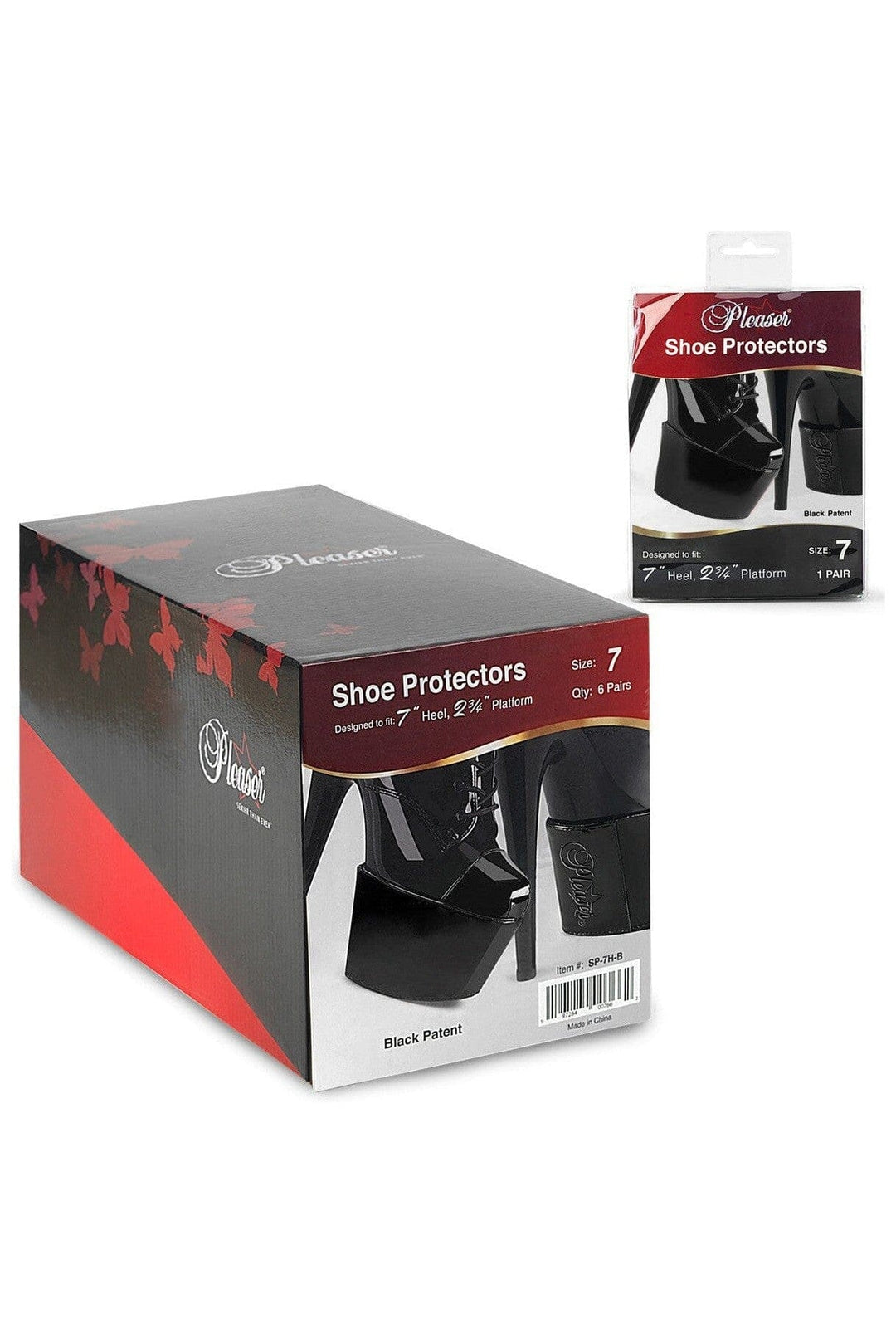 Pleaser Pleaser SP 7H B Platform Protector in Black Patent from SexyShoes.com