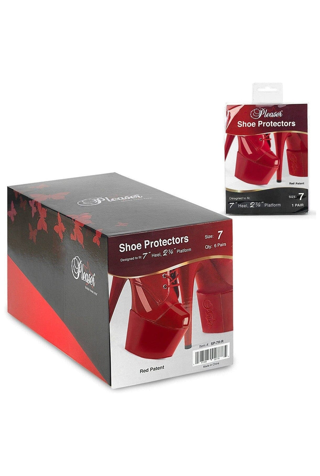 Pleaser Pleaser SP 7H R Platform Protector in Red Patent from SexyShoes.com
