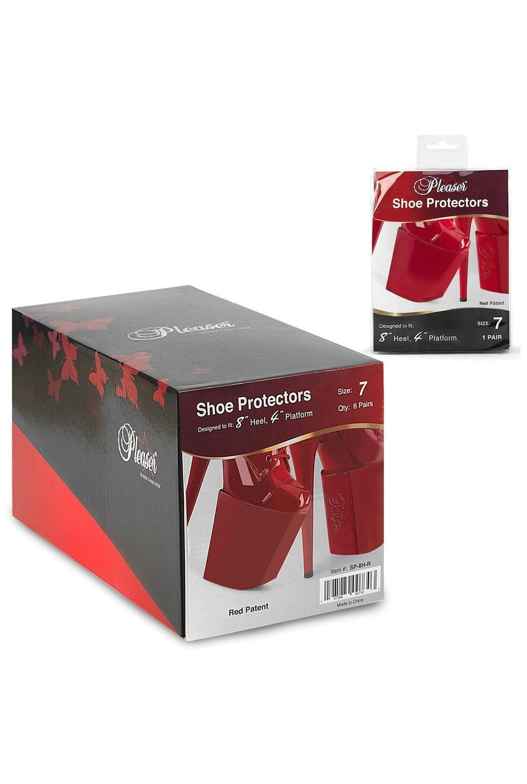 Pleaser Pleaser SP 8H R Platform Protector in Red Patent from SexyShoes.com