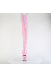 Pleaser  SPECTATOR-3030 Thigh Boot in Pink Faux Leather