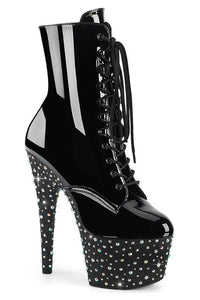 Pleaser  STARDANCE-1020 Ankle Boot in Black Patent from SexyShoes.com