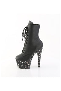 Pleaser  STARDANCE-1020 Ankle Boot in Black Faux Leather
