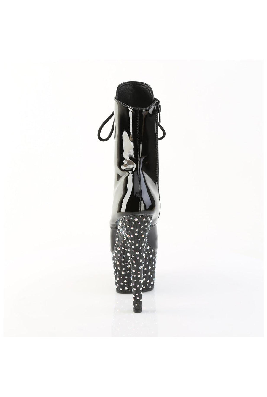 Pleaser  STARDANCE-1020 Ankle Boot in Black Patent