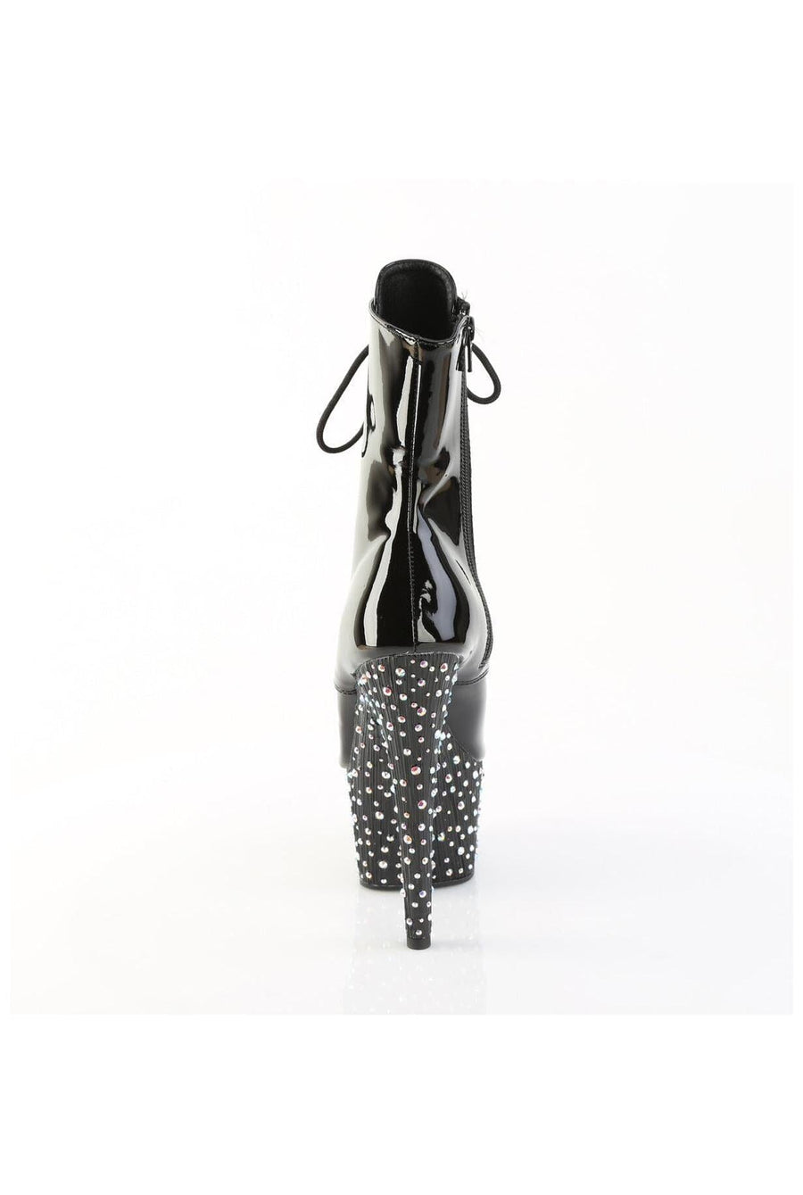 Pleaser  STARDANCE-1021 Ankle Boot in Black Patent
