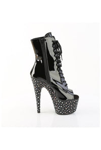 Pleaser  STARDANCE-1021 Ankle Boot in Black Patent