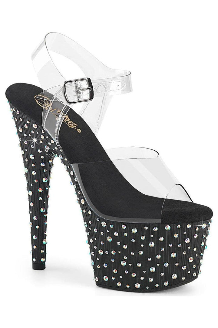 Pleaser Clear Sandals Platform Stripper Shoes | Buy at Sexyshoes.com