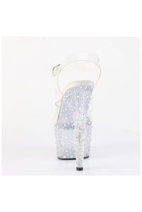 Pleaser  STARDANCE-708 Sandal in Clear Vinyl