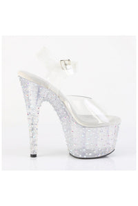 Pleaser  STARDANCE-708 Sandal in Clear Vinyl