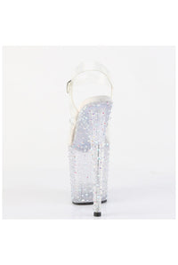 Pleaser  STARDANCE-808 Sandal in Clear Vinyl