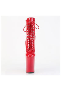 Pleaser  WORSHIP-1020 Ankle Boot in Red Patent