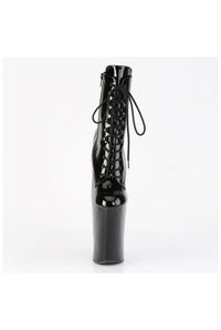 Pleaser  WORSHIP-1020 Ankle Boot in Black Patent