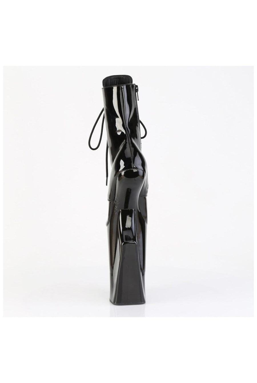 Pleaser  WORSHIP-1020 Ankle Boot in Black Patent