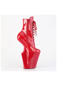 Pleaser  WORSHIP-1020 Ankle Boot in Red Patent