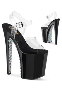 Pleaser  XTREME-808SPRS Sandal in Clear Vinyl from SexyShoes.com
