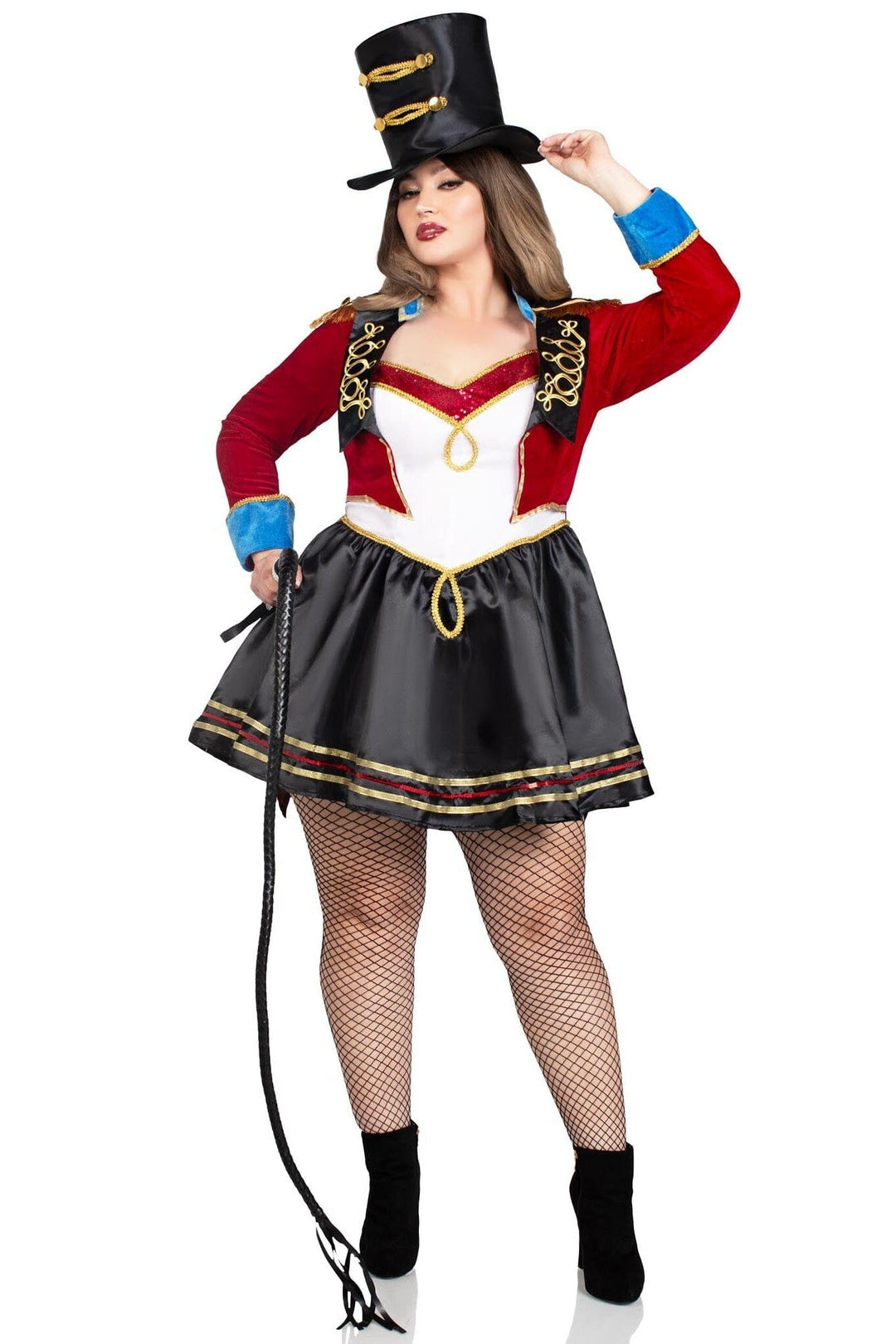 Leg Avenue Plus Size 2 Piece Classic Ringmaster Costume Set in Multi  from SexyShoes.com