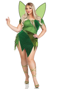 Leg Avenue Plus Size 3 Piece Forest Fairy Set in Green  from SexyShoes.com