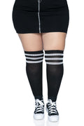 Plus Size Athletic Over The Knee Socks