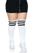 Plus Size Athletic Over The Knee Socks