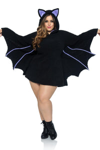 Leg Avenue Plus Size Moonlight Bat Costume Set in Black  from SexyShoes.com