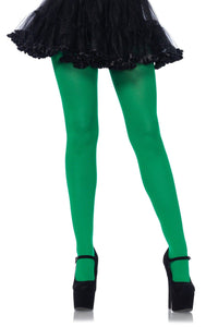 Leg Avenue Plus Size Nylon Lycra Tights in Green  from SexyShoes.com