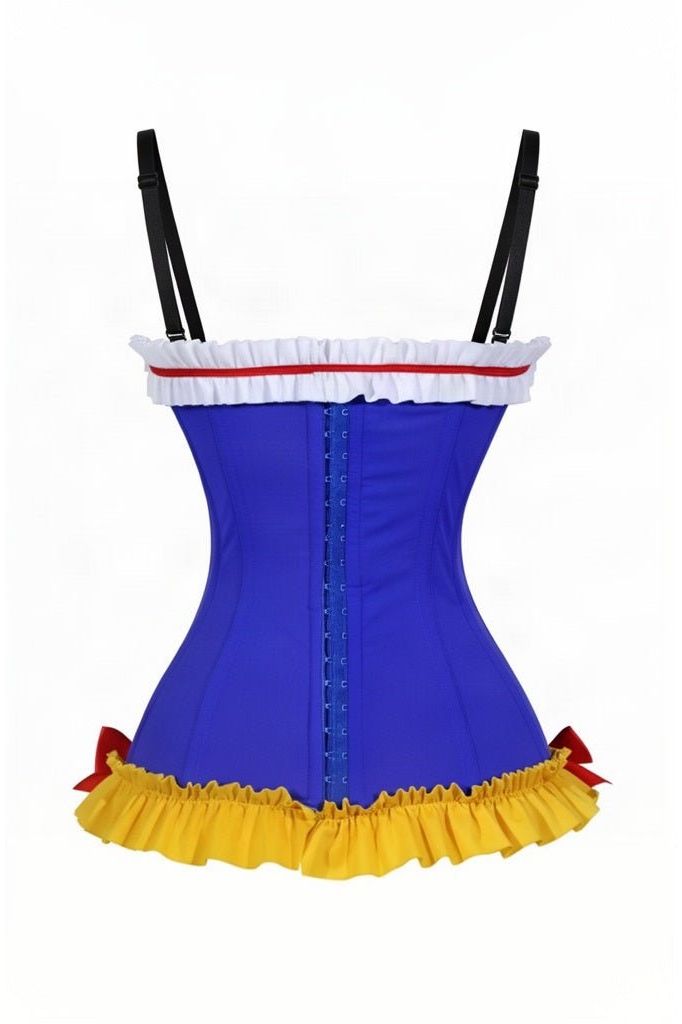 Poison Apple Princess Corset Top | Blue Stretch Lycra Costume