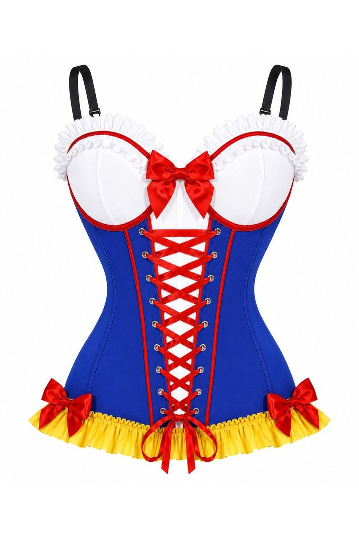 Poison Apple Princess Corset Top | Blue Stretch Lycra Costume
