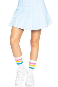 Leg Avenue Pride Crew Socks in Rainbow  from SexyShoes.com