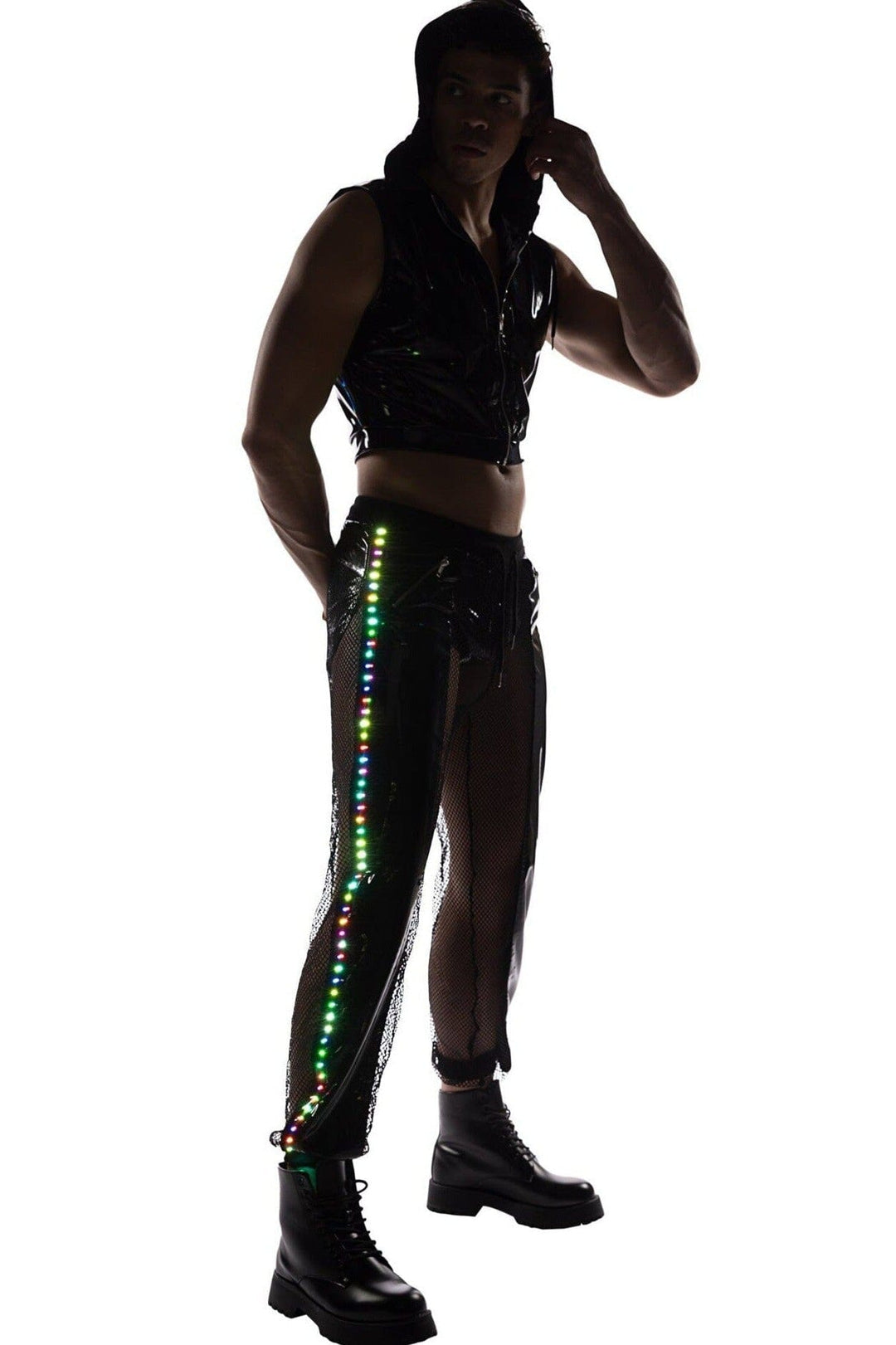 Roma Confidential Light Up Joggers in Black 