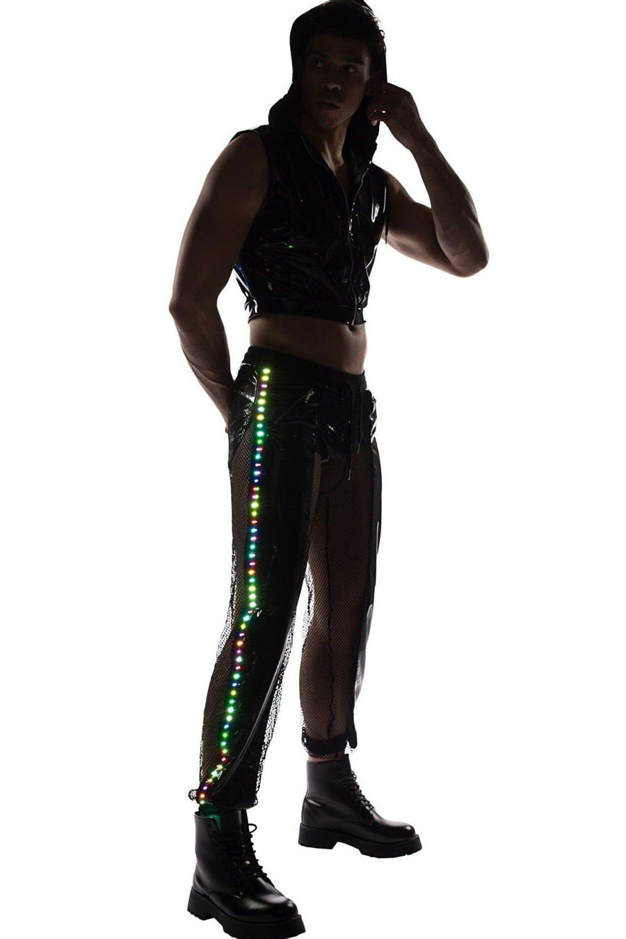 Roma Confidential Light Up Joggers in Black 