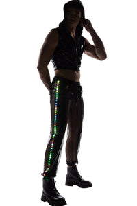 Roma Confidential Light Up Joggers in Black 