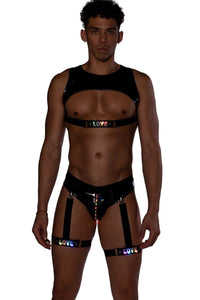 Roma Confidential Light Up Vinyl Brief in Black 